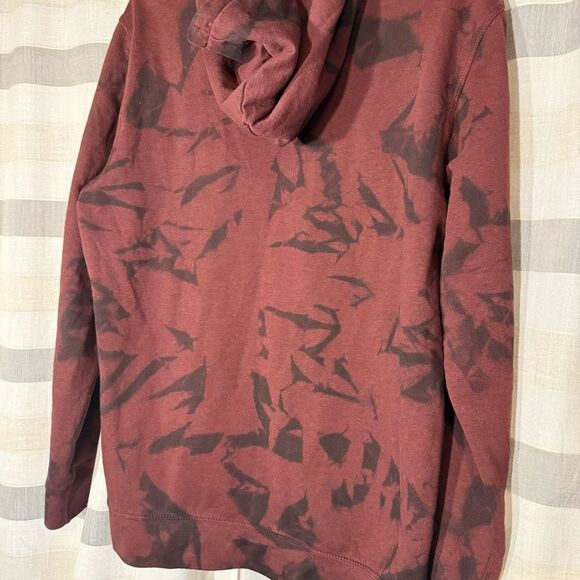 Threads 4 Thought Mens Burgundy Multi Dark Cloud Wash Hoodie Size L - Picture 6 of 12
